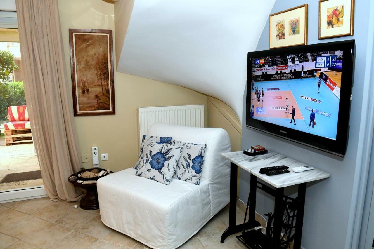 Studio On The Beach With Private Garden Agia Triada (Thessaloniki) Exterior photo